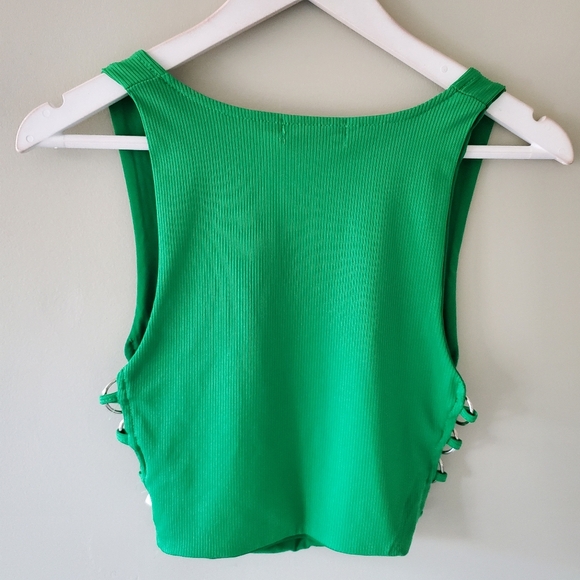 NWT Forever 21 XS Y2K Whimsigoth Punk Grunge Coachella Festival E-Girl Crop Top - Picture 6 of 9